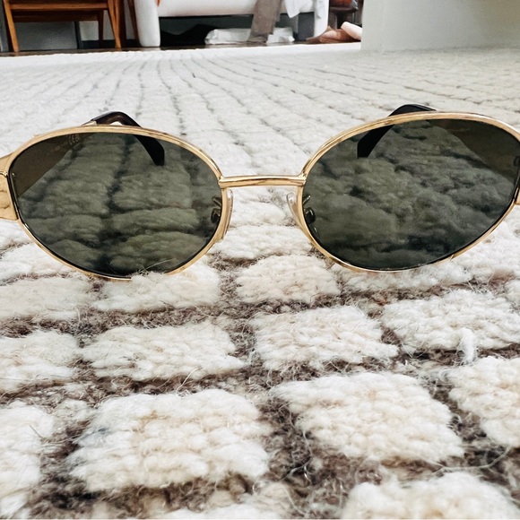 Celine Triomphe Metal Round Sunglasses - Picture 2 of 5